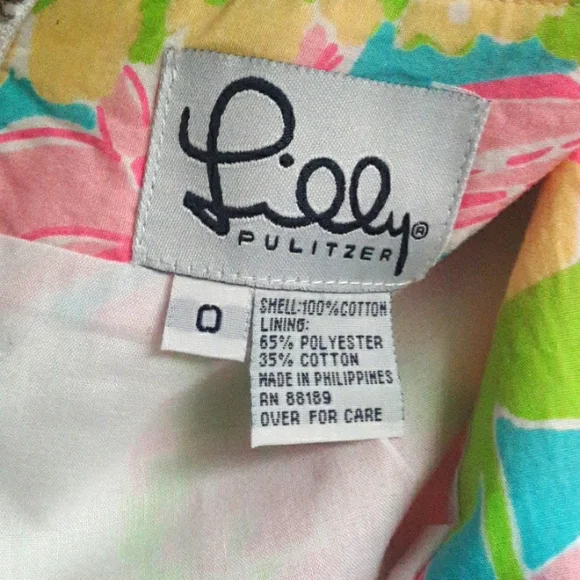 VINTAGE LILLY PULITZER MULTI PETAL PATCH SKIRT - Picture 4 of 4